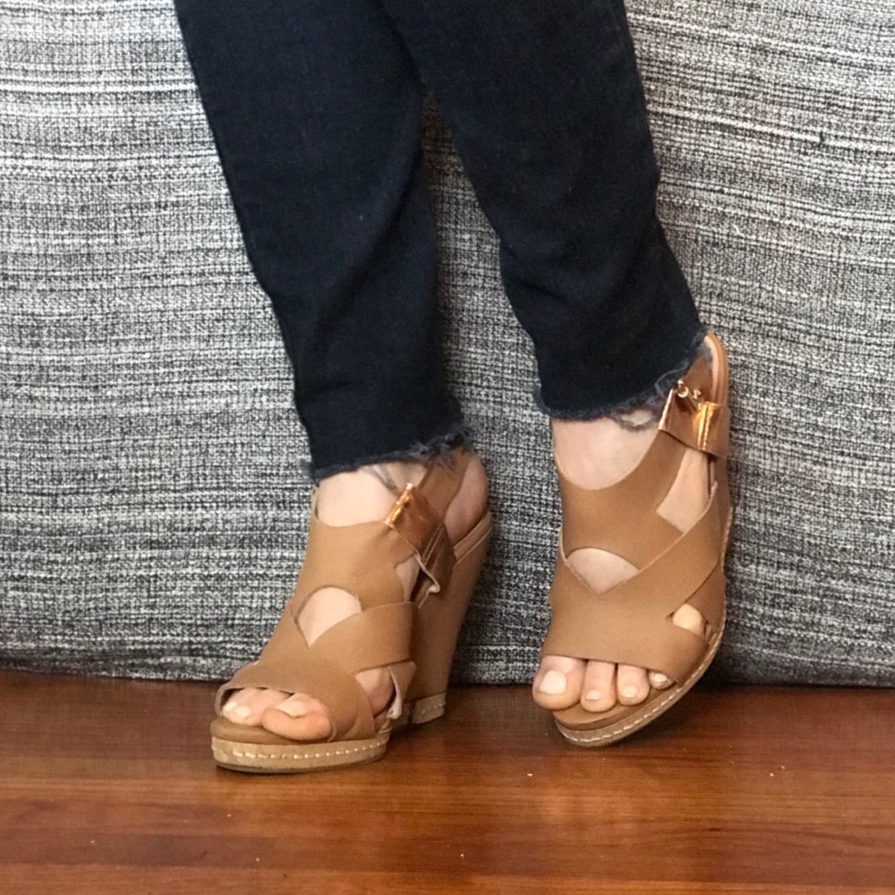 Platform Sandals Camel Color - Picture 4 of 8